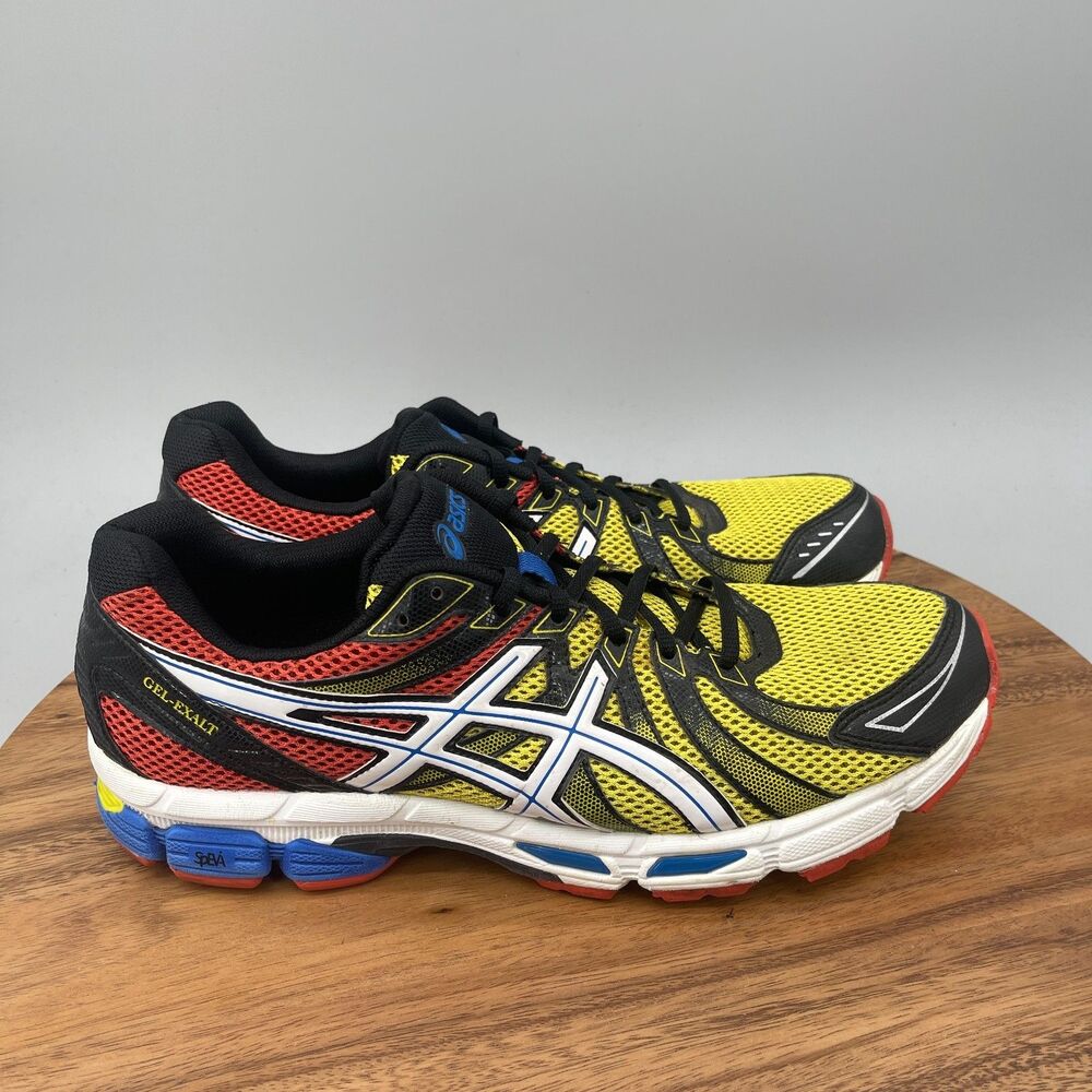 Asics Gel-Exalt DuoMax Shoes Mens Size 12 Yellow Red Running Comfort Walking Y2K